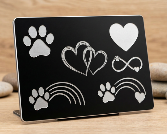 Personalized Pet Memorial Plaque with Photo, Aluminum Composite Grave Marker