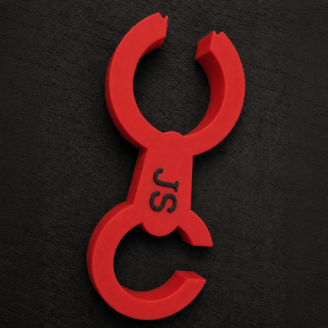 Fluoreszierender Maskenhaken für das HLF, praktisch, sichtbar und personalisierbar