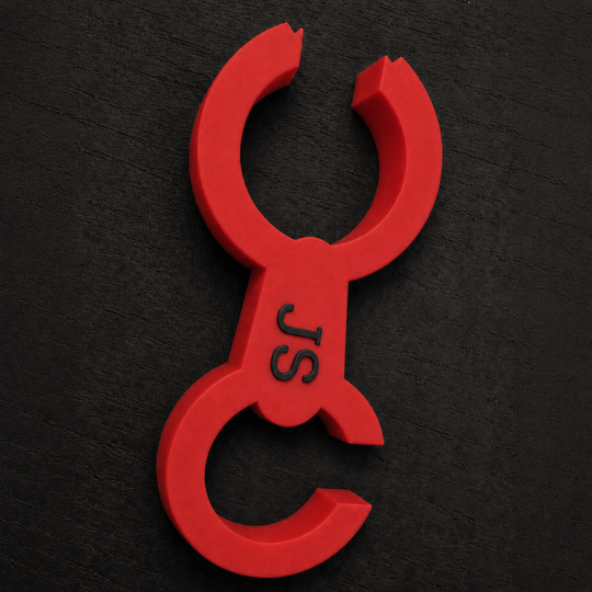 Fluoreszierender Maskenhaken für das HLF, praktisch, sichtbar und personalisierbar