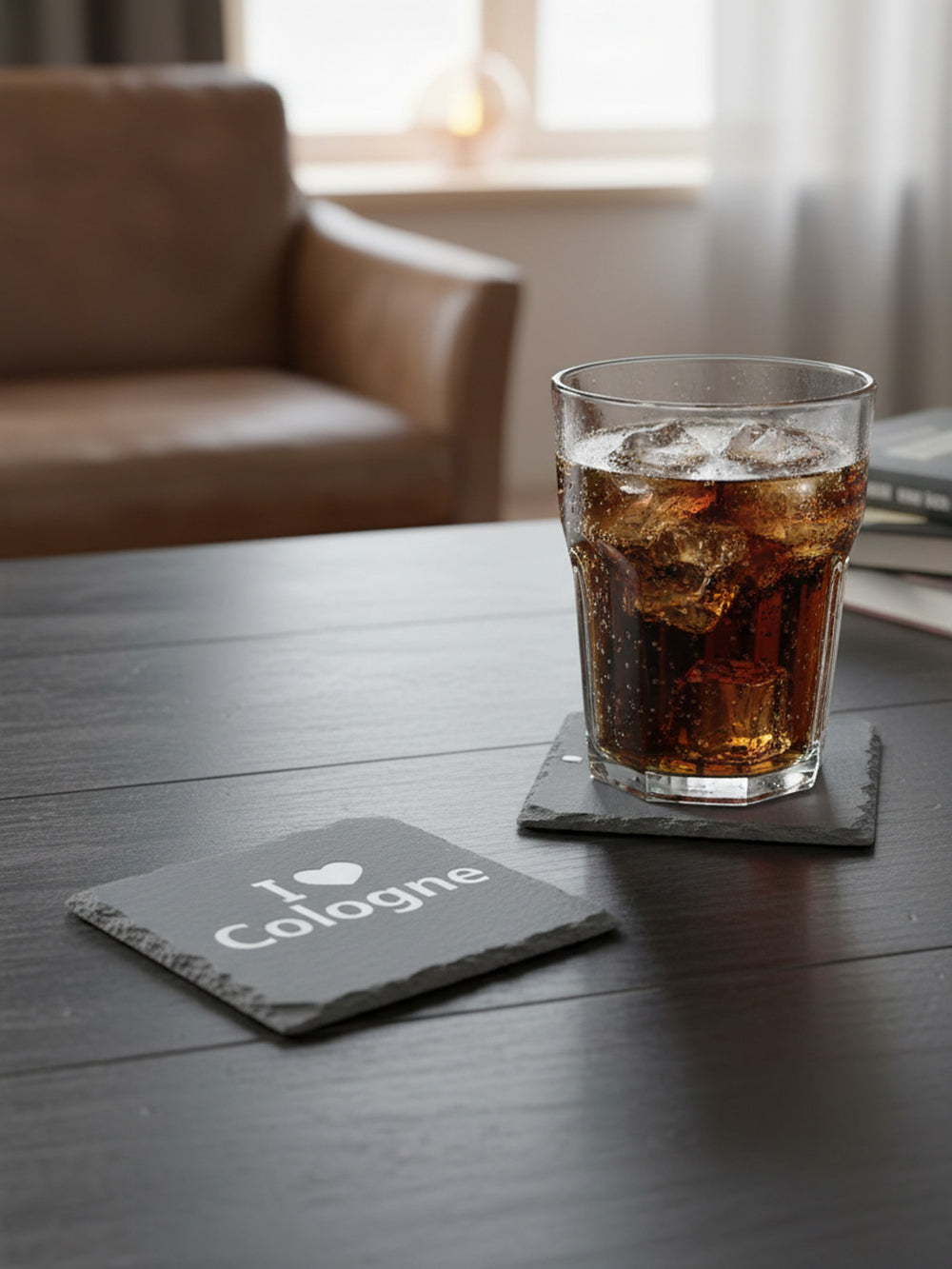 Personalized Cologne Slate Coaster