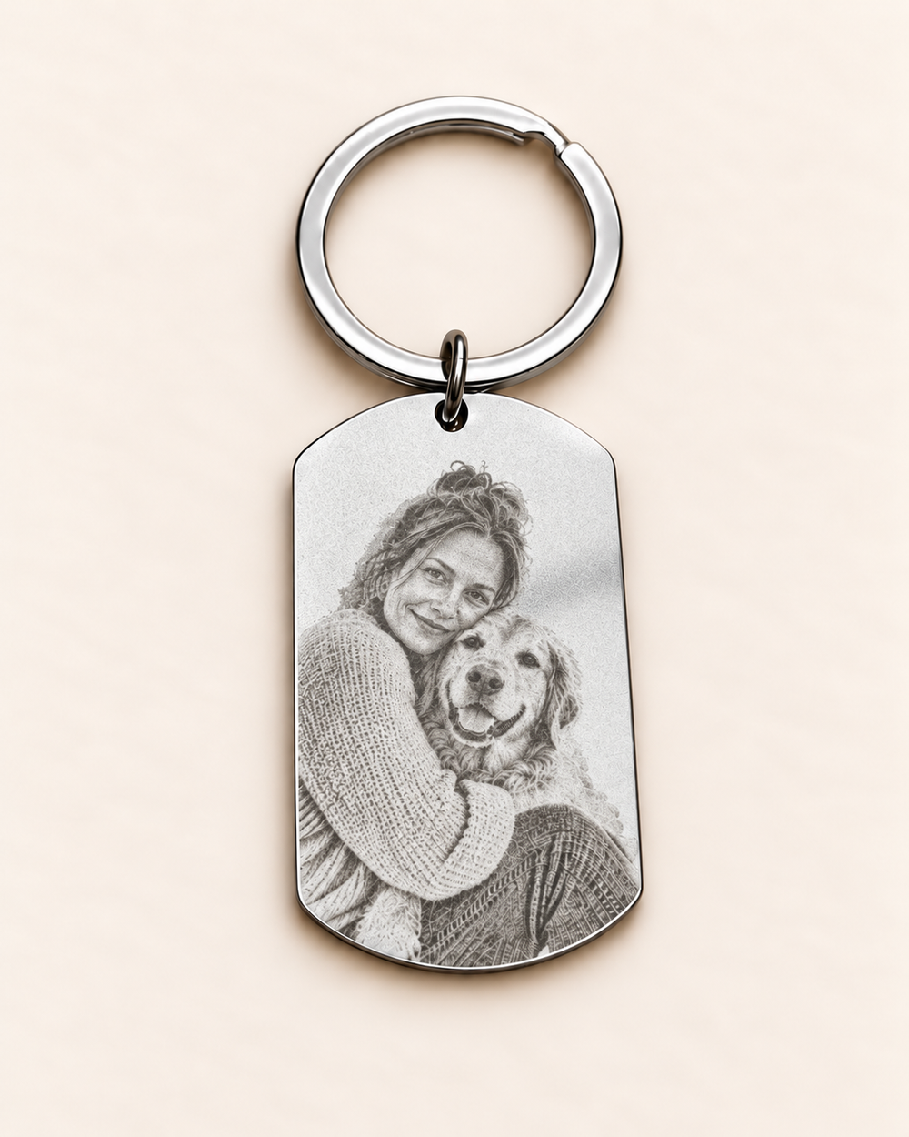 Foto-Dogtag aus Edelstahl