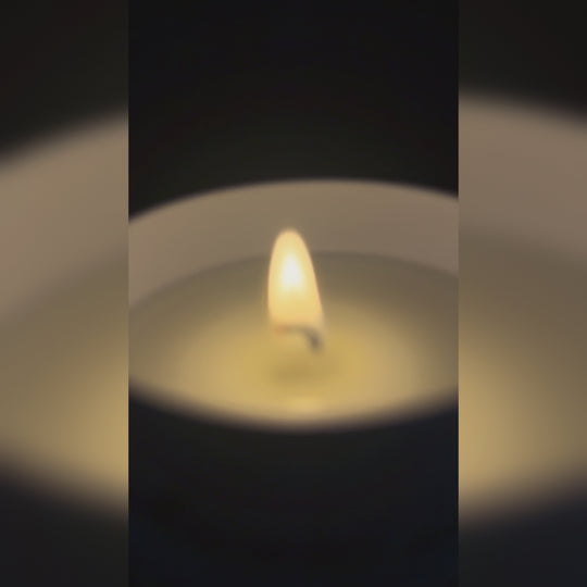 Personalisierte Gedenkkerze, Seelenlicht mit Name und Symbbol, handgegossen