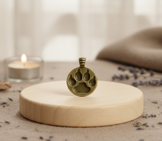 Edelstahl Pfotenanhänger mit Gravur -  Personalisiertes Schmuckstück