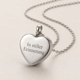 Personalisierter Herz-Urnenanhänger aus Edelstahl